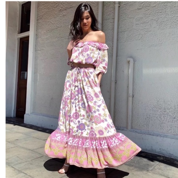 COPY - boho gypsy feel boho floral print crop blo… - Picture 13 of 16